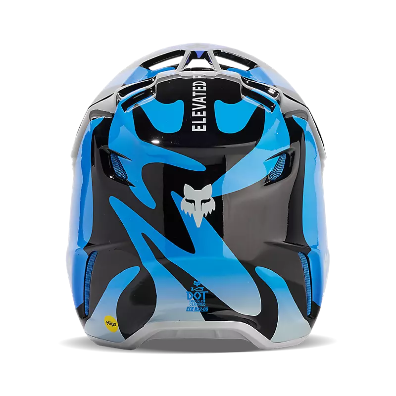 Fox Racing V3 Magnetic Black/Blue/Purple Helmet (M)