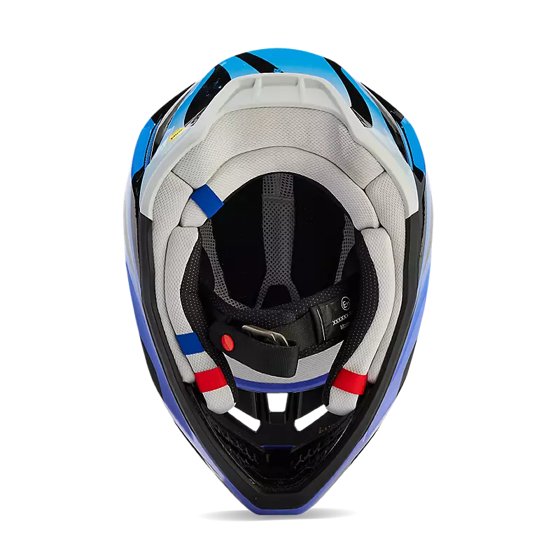 Fox Racing V3 Magnetic Black/Blue/Purple Helmet (M)