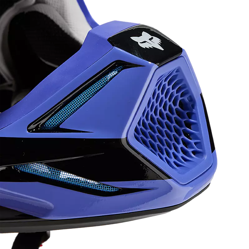 Fox Racing V3 Magnetic Black/Blue/Purple Helmet (M)