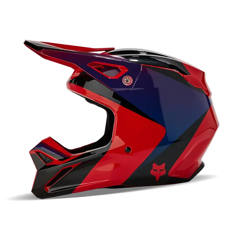 Fox Racing V1 Streak Helmet Flo Red