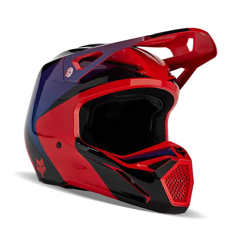Fox Racing V1 Streak Helmet Flo Red