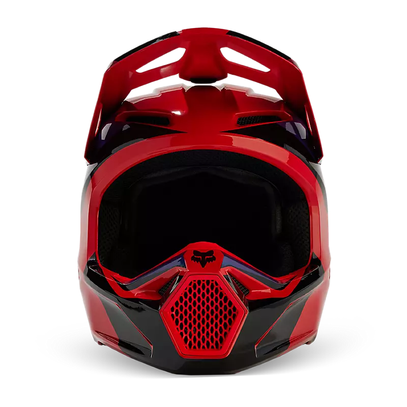 Fox Racing V1 Streak Helmet Flo Red