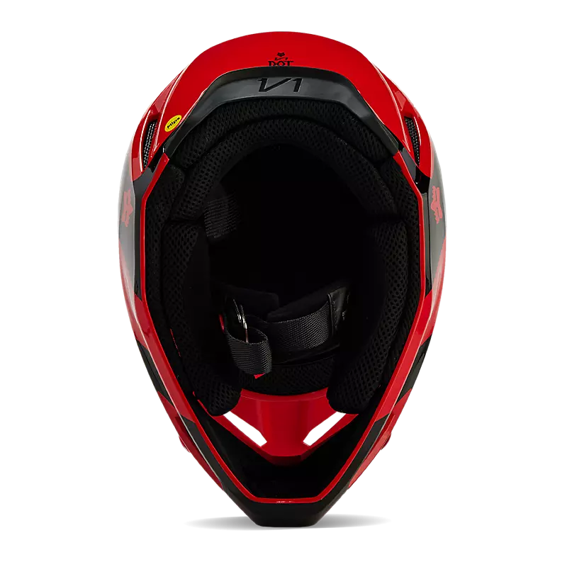 Fox Racing V1 Streak Helmet Flo Red