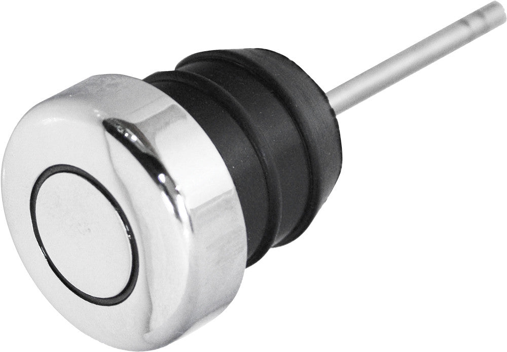 HARDDRIVE OIL TANK RUBBER FILLER PLUG CHROME SHORT DIPSTICK 2.5"