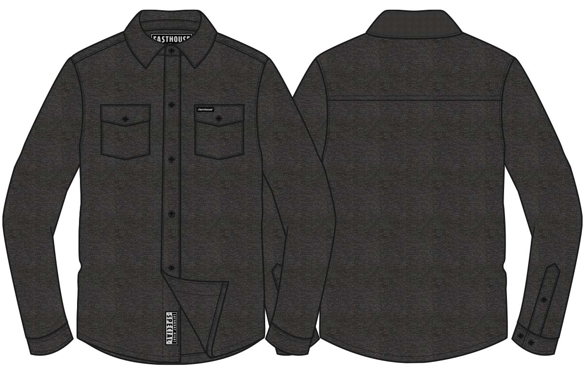 FastHouse Saturday Night Special Flannel Charcoal
