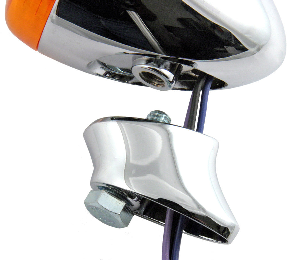 SUPPORT BULLET TURN SIGNAL SHORT CHROME