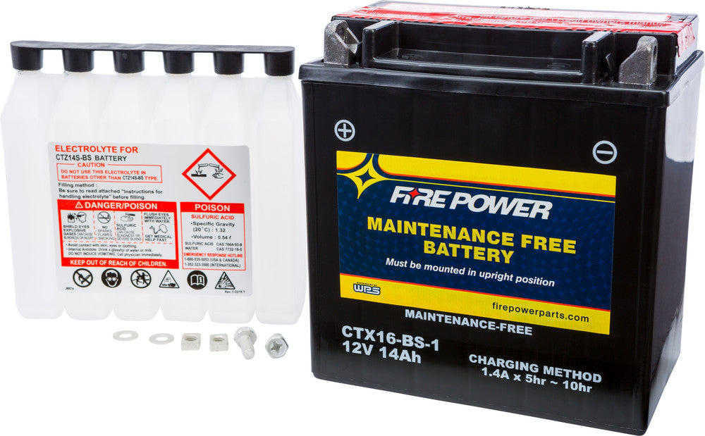 Fire Power Battery CTX16-BS-1 Maintenance Free - Suzuki