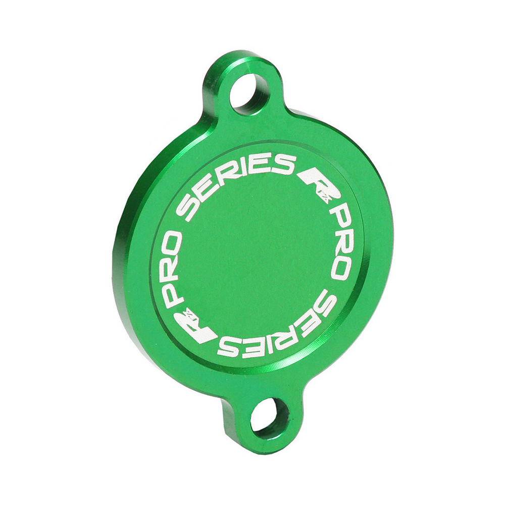 RFX OIL FILTER COVER GREEN KAW