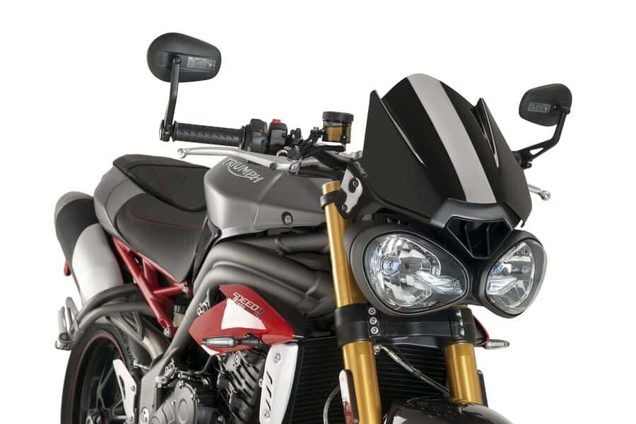 PUIG WINDSCREEN NAKED NEW GEN SPORT BLACK TRI