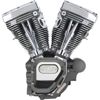 S&S Cycle T124 Low Compression Long Block Engine - Touring