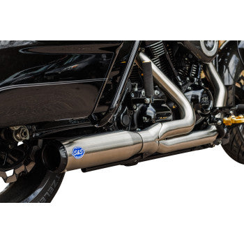 S&S Cycle 2-into-1 Qualifier Exhaust System - Race Only - Brushed Stainless