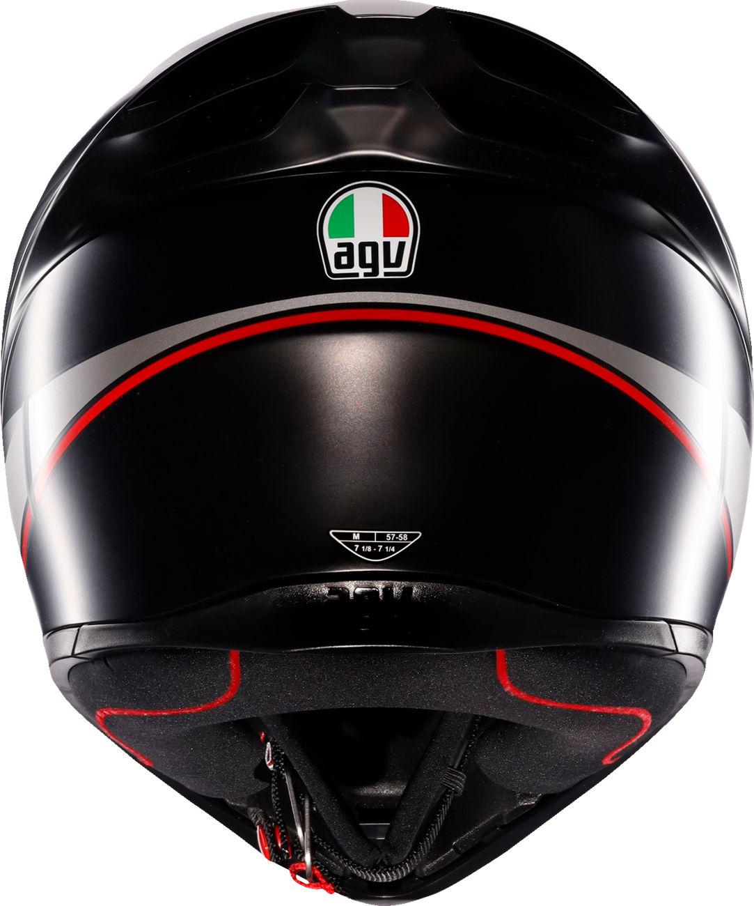 AGV K1 S Lap Matte Black/Gray/Red Helmet