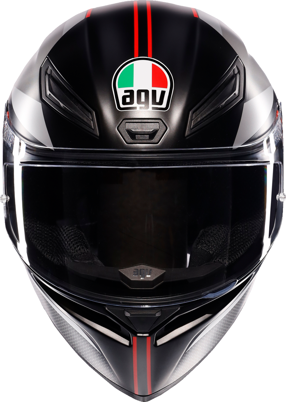 AGV K1 S Lap Matte Black/Gray/Red Helmet