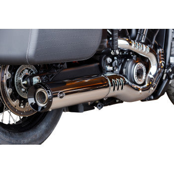 S&S Cycle Grand National Slip-On Mufflers - Chrome - Indian
