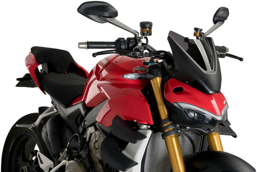 PUIG WINDSCREEN NAKED NEW GEN SPORT DARK SMOKE DUC