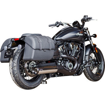 S&S Cycle Grand National Slip-On Mufflers - Chrome - Indian