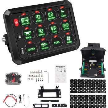 Moose Offroad Gang Switch Panel Gang Switch Panel - 12 Position