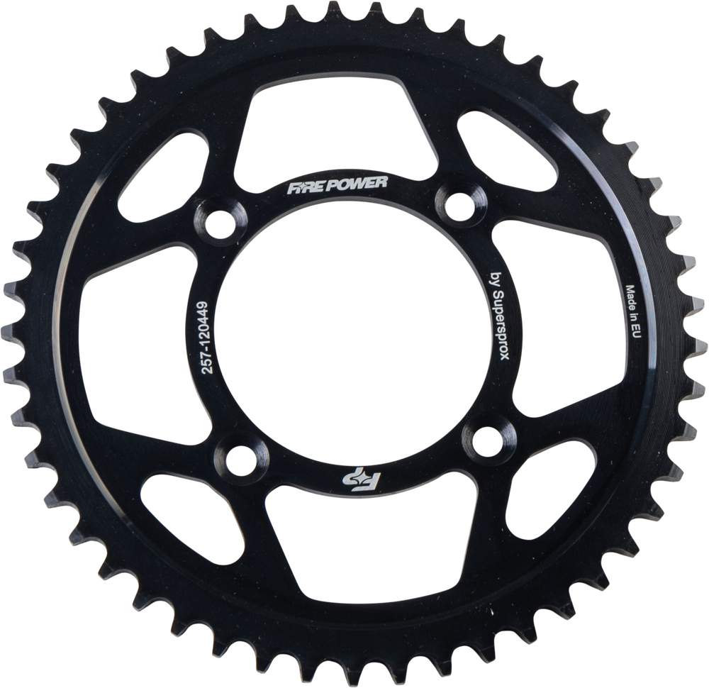 FIRE POWER REAR SPROCKET STEEL 49T BLK