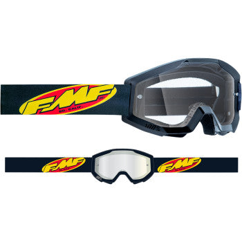 FMF PowerCore Goggles - Core - Black - Clear