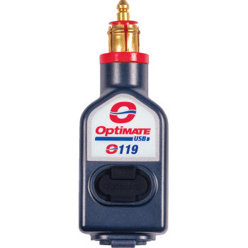 Tecmate OptiMate™ USB Charger - 180° BIKE Plug - USB-A/USB-C