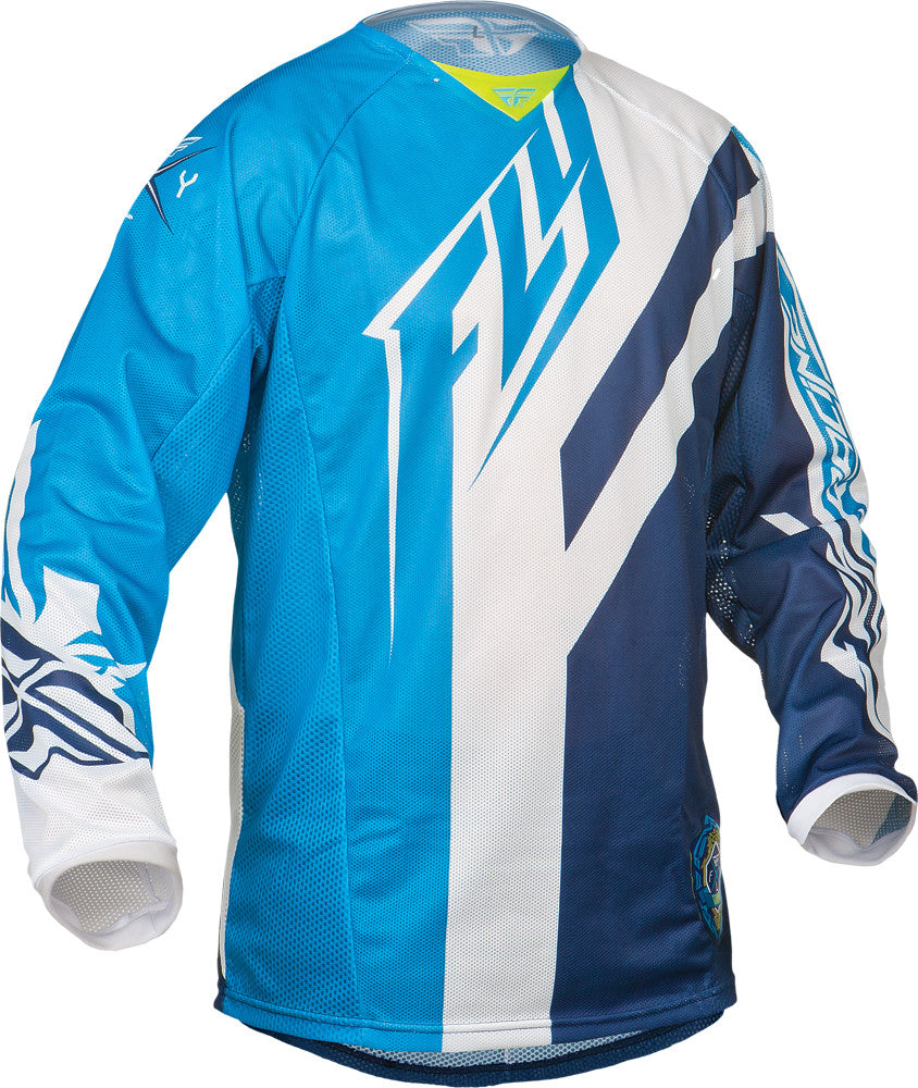 KINETIC MESH-TECH DIVISION JERSEY TEAL/HI-VIS ORANGE YX