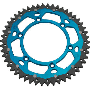 Moose Offroad Dual Sprocket Dual Sprocket - 50 Tooth - Blue - Yamaha