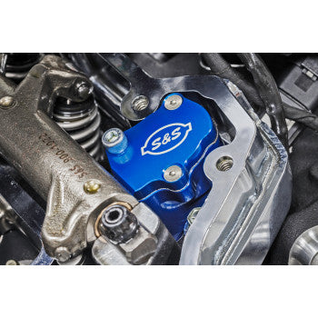 S&S Cycle Billet Head Breather Kit - Anodized Blue - M8