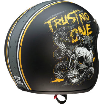 Z1R Saturn Helmet - Trust No One - Black/Yellow MEDIUM