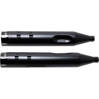 S&S Cycle 4-1/2" MK45 Performance Mufflers - Black with Black Tracer