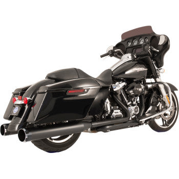 S&S Cycle El Dorado Dual Exhaust System - Black - Black Thruster