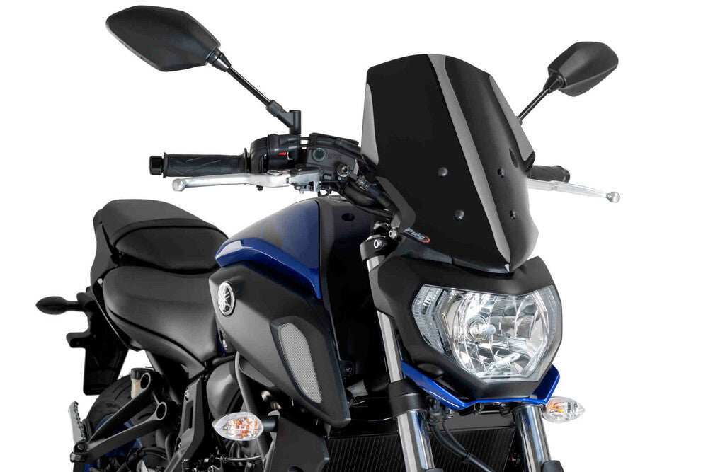 PUIG WINDSCREEN NAKED NEW GEN TOURING BLACK YAM