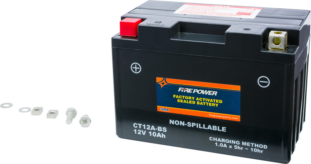 Fire Power Battery CT12A Sealed Factory Activated - Aprilia/Kawasaki/Suzuki