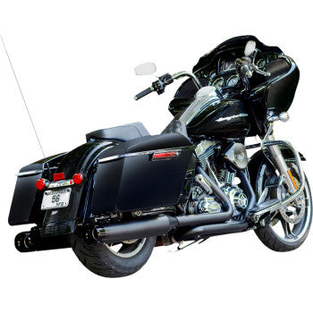 S&S Cycle 4-1/2" MK45 Performance Mufflers - Black with Black Thruster