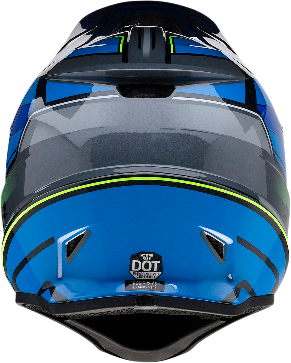 Z1R Rise MC Blue/Hi-Viz Helmet