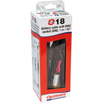 Tecmate OptiMate™ DIN Socket - w/ Battery Lead/Panel Mount