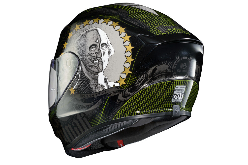 EXO-R420 FULL-FACE HELMET ILLUMINATI 2 BLACK 2X