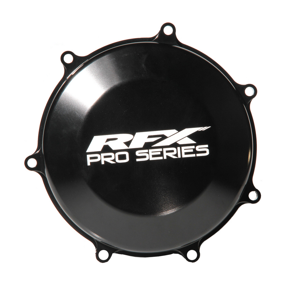 RFX CLUTCH COVER HARD ANODIZED BLACK KAW