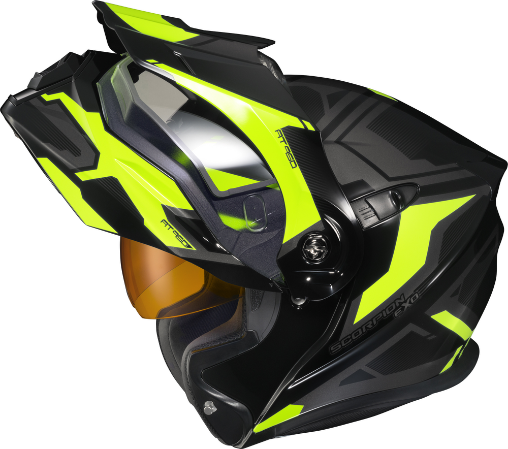 EXO-AT950 HELMET ELLWOOD GLOSS BLACK/HI-VIS 2X (DUAL)