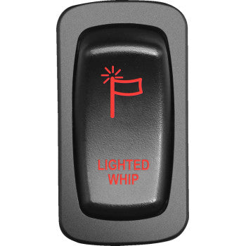 Moose Offroad Low-Profile Switch Switch - Whip Light - Red