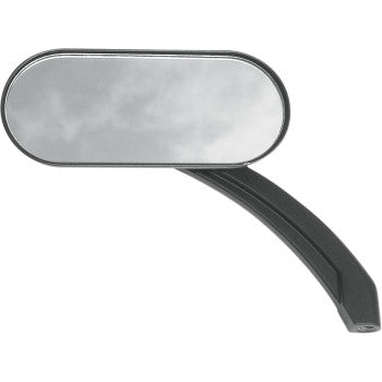 Drag Specialties Oval Mirror Black/Matte - Each