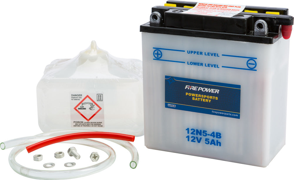 Fire Power Battery W/Acid 12N5-4B 12V - Honda