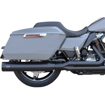 S&S Cycle 2-into-1 GNX Exhaust System - Race Only - Guardian Black - Touring