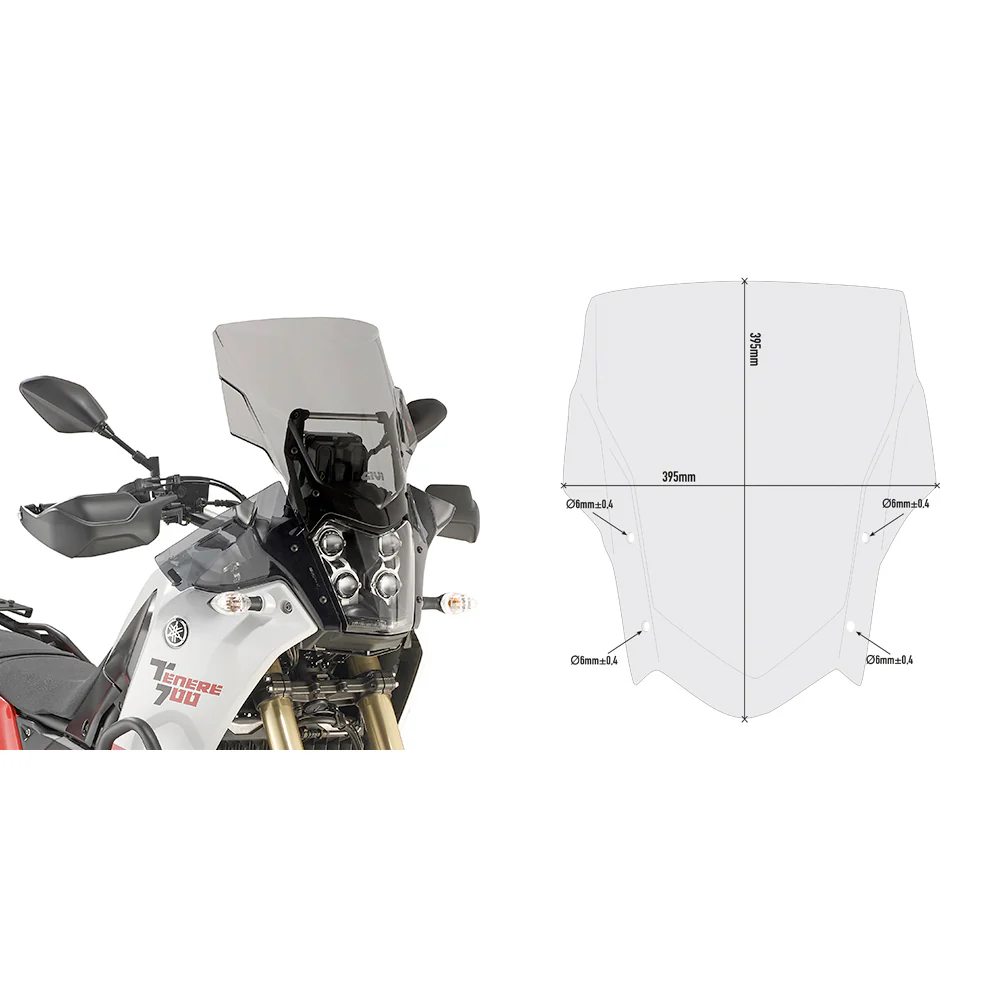 GIVI WINDSHIELD SPECIFIC SMOKE YAM