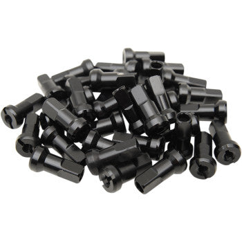 Moose Offroad MX1 Billet Spoke Nipples - Black - 8 Gauge - Set