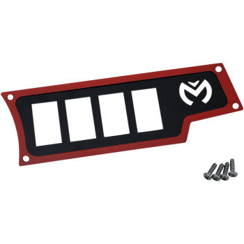 Moose Offroad Dash Plate for RZR Dash Plate - Right - Red