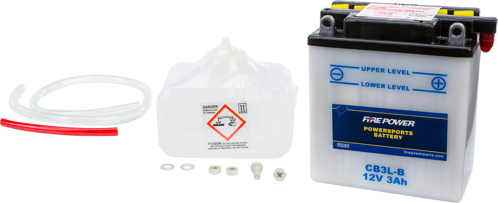 Fire Power Battery w/Acid CB3L-B 12V Heavy Duty - Yamaha