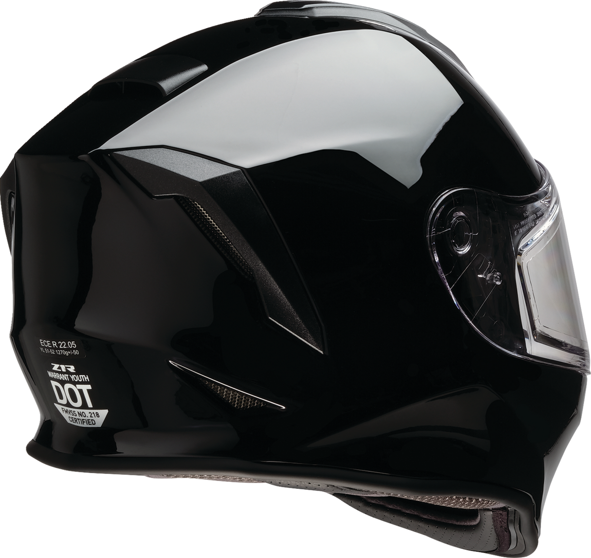 Youth Warrant Snow Helmet Gloss Black
