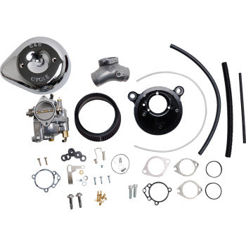 S&S Cycle Super E Carburetor with Stealth Air Cleaner Kit - Chrome - Twin Cam