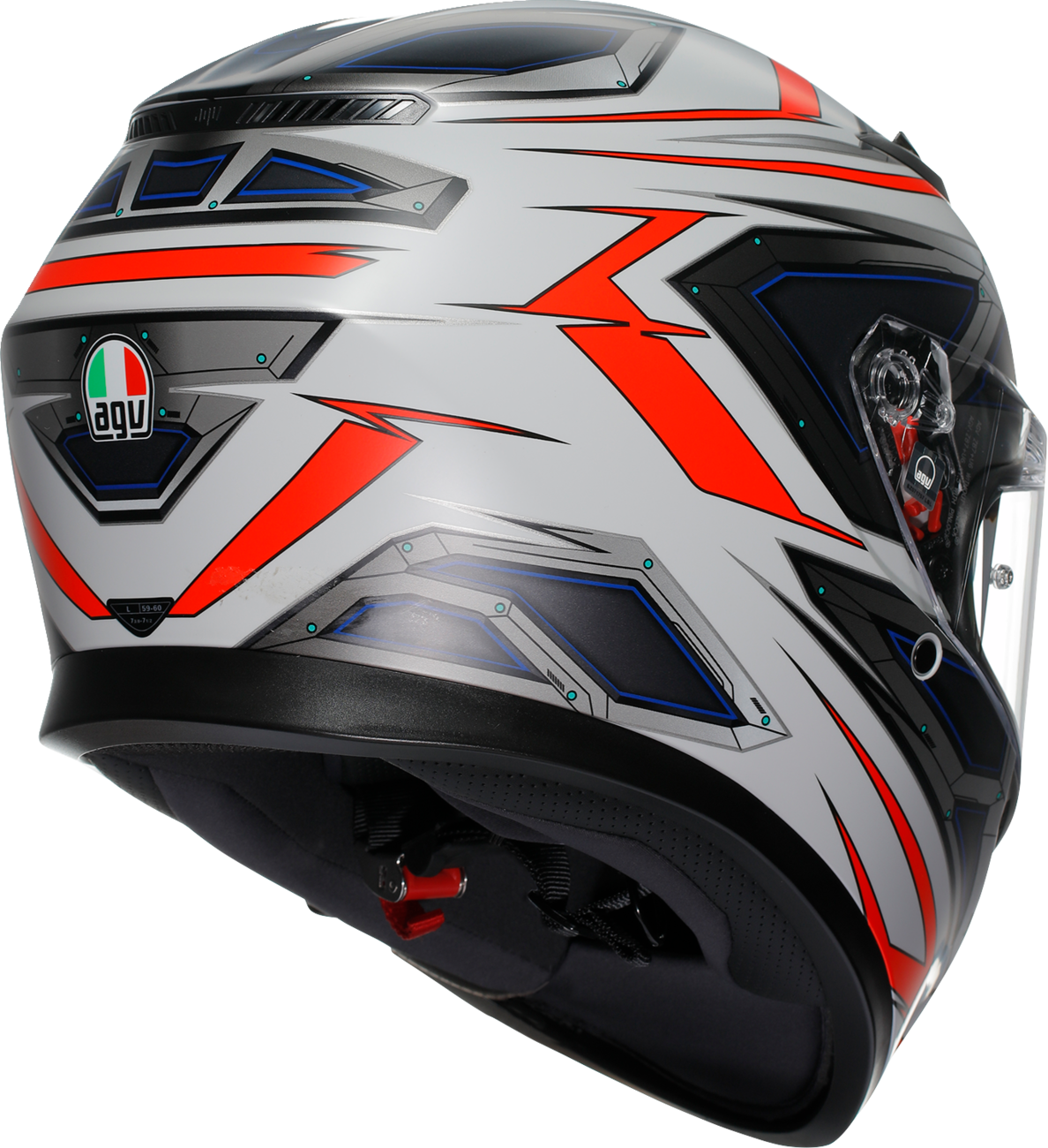 AGV K3 Space Matte White/Red Fluo Helmet