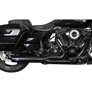 S&S Cycle 2-into-1 Diamondback Exhaust System - Guardian Black - 50-State